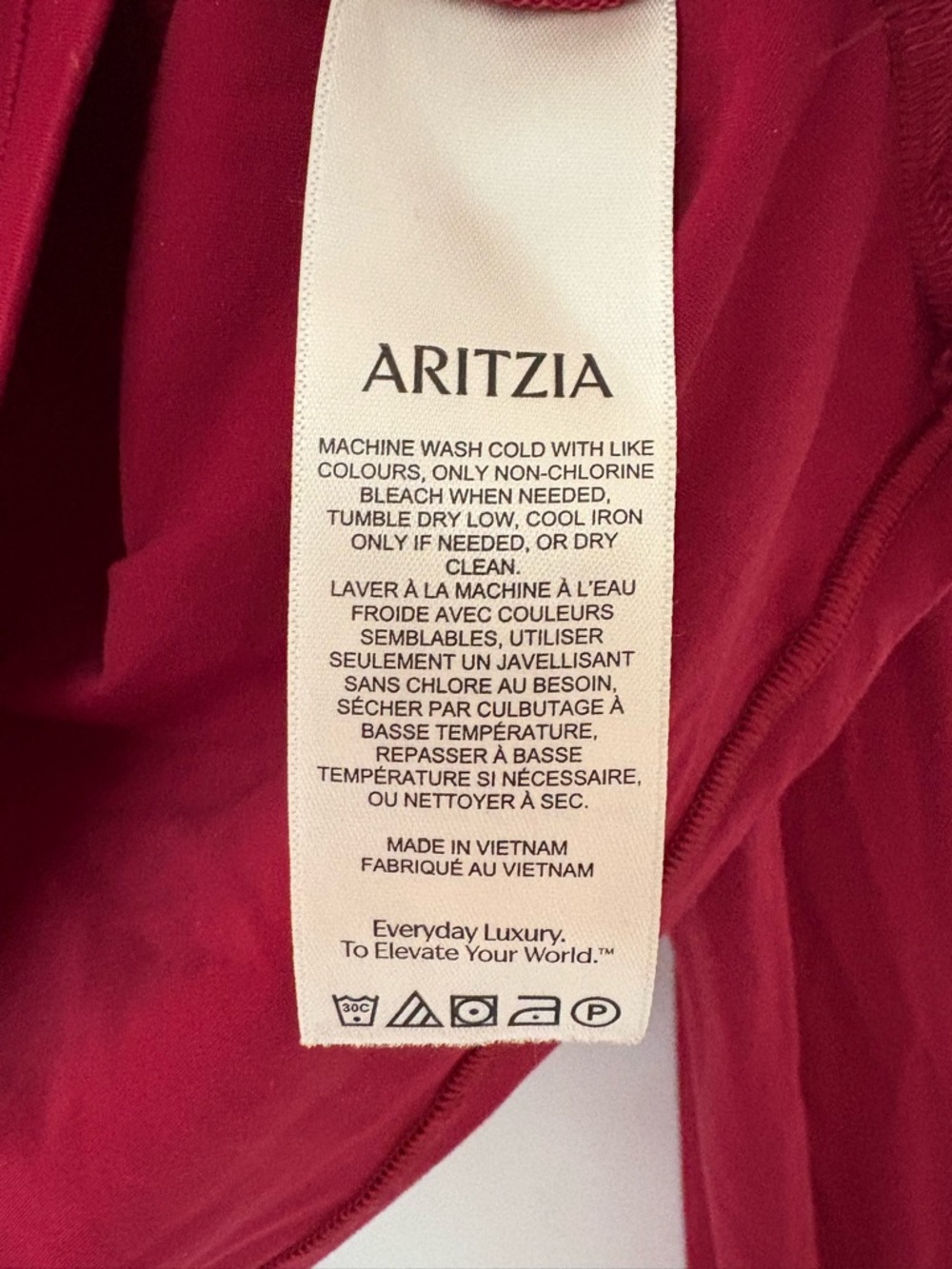 Aritzia Raspberry Stretch Knit Top - Picture 4 of 4